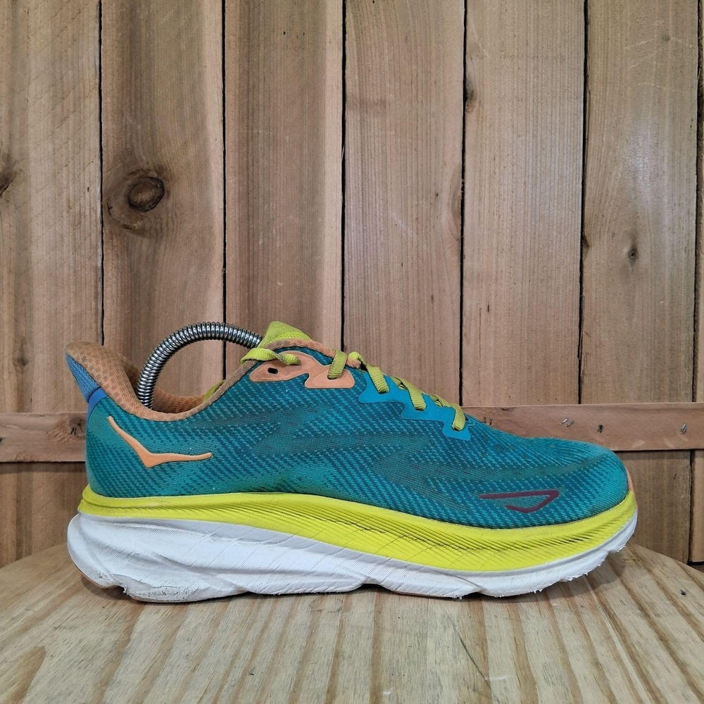 Hoka One One Clifton 9 Shoes Womens 9.5 Teal Mesh Running Sneakers 1127896 CEPR - Picture 5 of 10